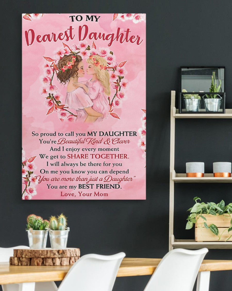 TO MY DAUGHTER FROM MOM CANVAS