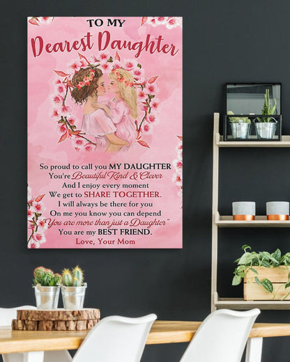 TO MY DAUGHTER FROM MOM CANVAS