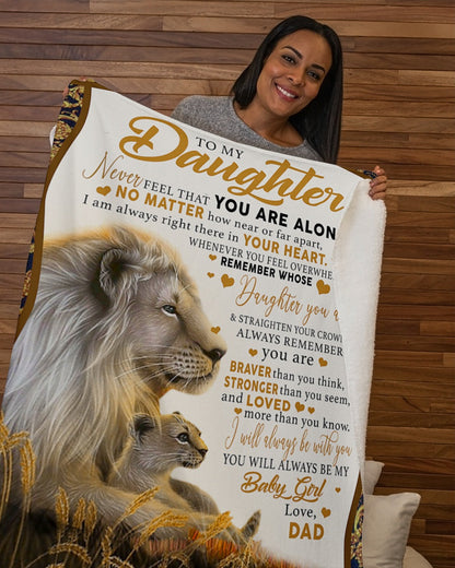 Love Your Dad Blanket - Gift For Daughter From Dad - To My Daughter (SKUB06-118)