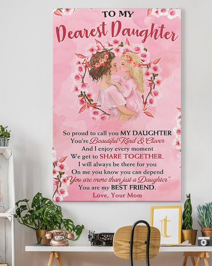 TO MY DAUGHTER FROM MOM CANVAS