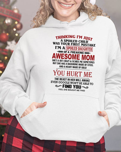 TO MY DAUGHTER - SPOILED DAUGHTER - PERFECT GIFT FOR DAUGHTER - GIFT FROM MOM - NGHL00 (SKU10-151-00)