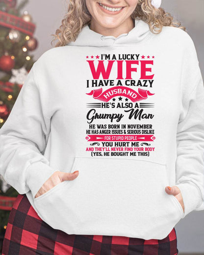 NOVEMBER - TO MY WIFE - I'M A LUCKY WIFE - GIFT FROM HUSBAND - NGHL11 (SKU10-136-11)