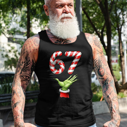 Santa Six Seven 67 Meme Christmas 67 Candy Cane Kids Boys T-Shirt - Christmas Unisex T-Shirt/Hoodie/Sweatshirt - NGHL00