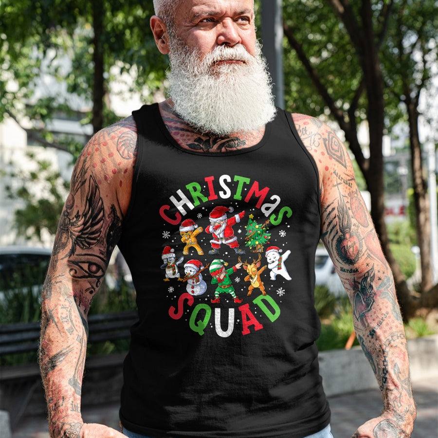 Christmas Squad Santa Dabbing Elf Family Matching Pajamas T-Shirt - Christmas Unisex T-Shirt/Hoodie/Sweatshirt - NGHL00