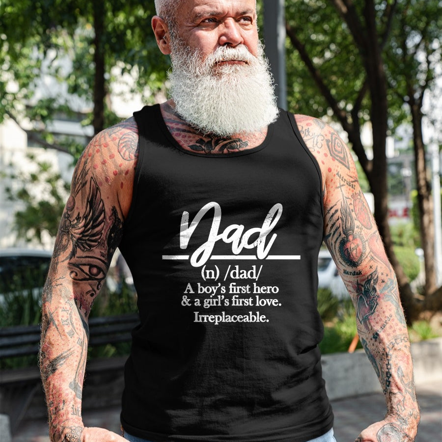 Dad Definition Shirts for Father from Son and Daughter T-Shirt - Gift From Dad Unisex T-Shirt/Hoodie - NGHL00 (SKUT-2310EMAILDS-10)
