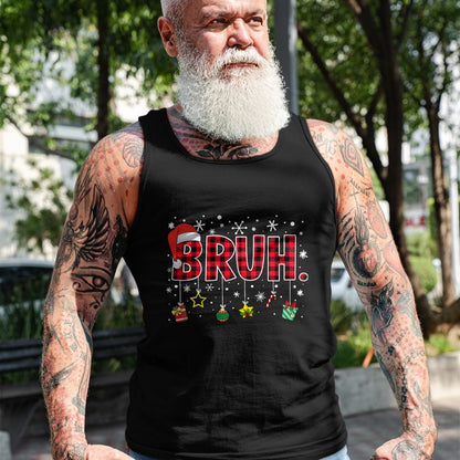 Bruh Funny Christmas Red Plaid Teens Boys Kids Xmas Pajamas T-Shirt - Christmas Unisex T-Shirt/Hoodie/Sweatshirt - NGHL00