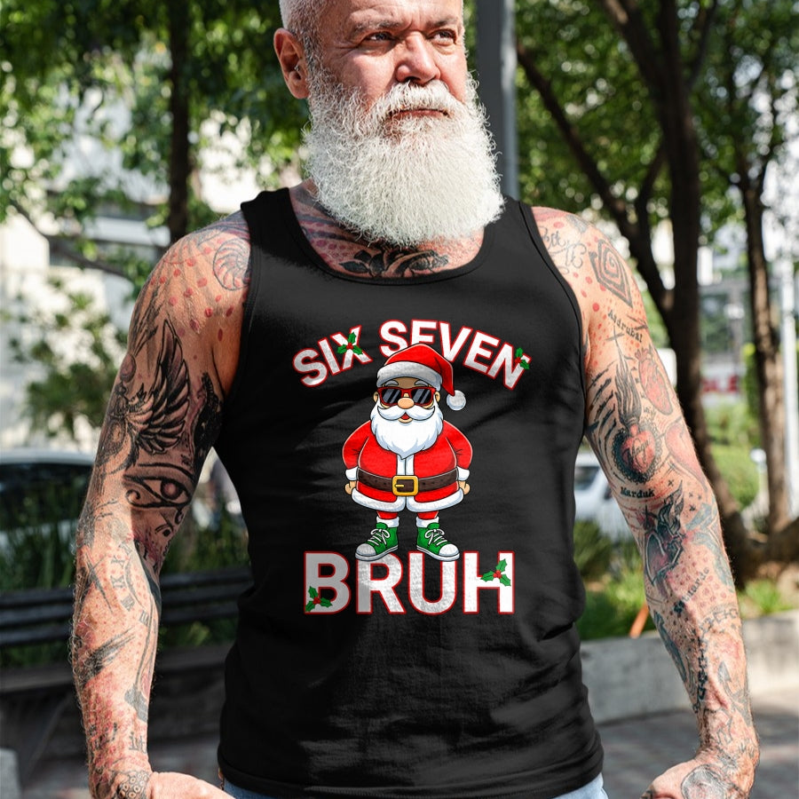 Funny 67 Six Seven Christmas Bruh Santa T-Shirt - Christmas Unisex T-Shirt/Hoodie/Sweatshirt - NGHL00
