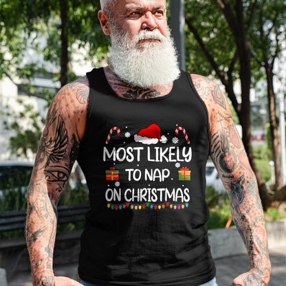 Most Likely To Nap On Christmas family funny matching T-Shirt - Christmas Unisex T-Shirt/Hoodie/Sweatshirt - NGHL00