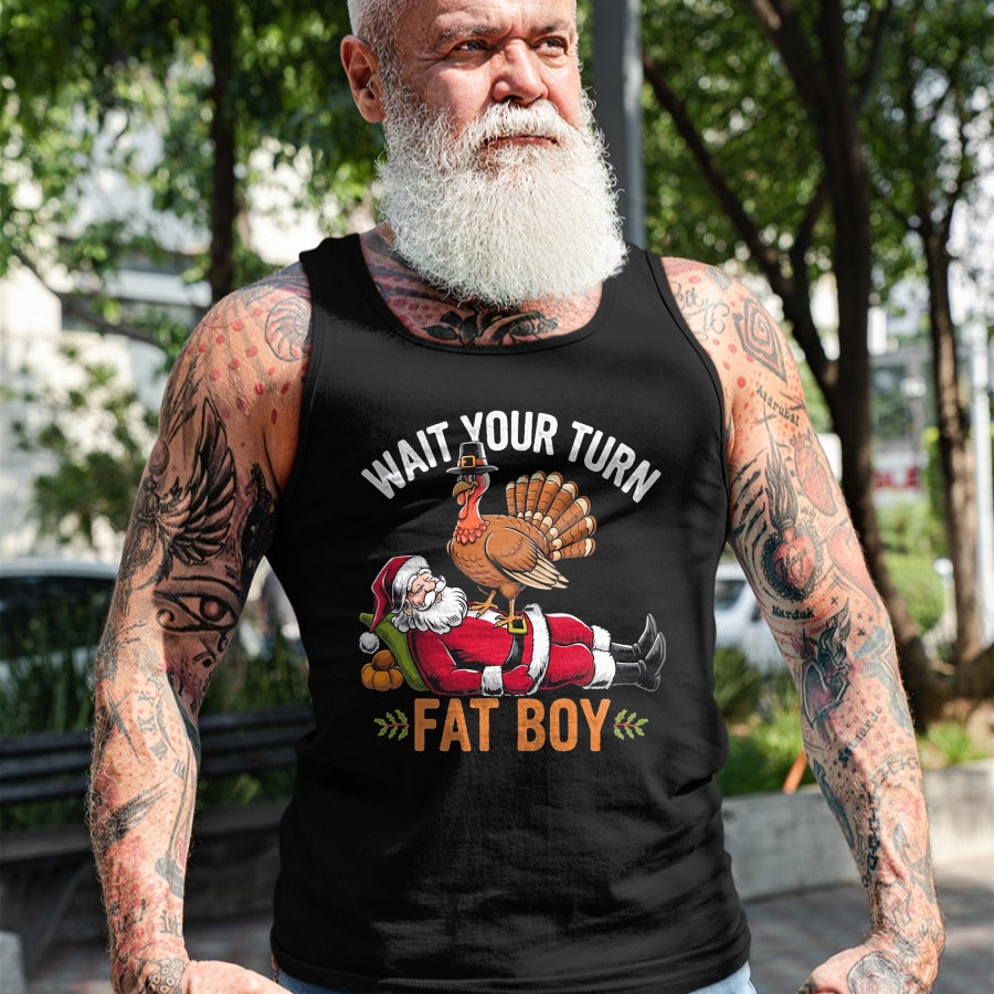 Funny Thanksgiving Christmas Turkey vs Santa for Men Women T-Shirt - Christmas Unisex T-Shirt/Hoodie/Sweatshirt - NGHL00