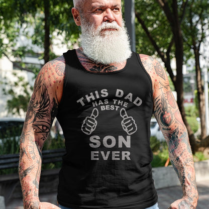 This Dad Has The Best Son Ever Funny Fathers Day From Son T-Shirt - Gift From Dad Unisex T-Shirt/Hoodie - NGHL00 (SKUT-2310EMAILDS-45)