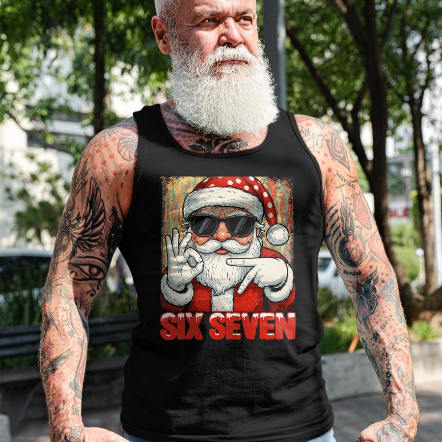 Funny Six Seven Meme Christmas Cool Santa Saying 6 7 T-Shirt - Christmas Unisex T-Shirt/Hoodie/Sweatshirt - NGHL00