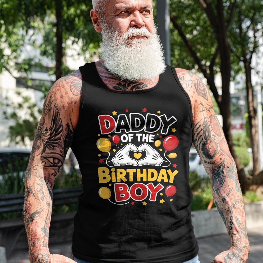 Daddy Of The Birthday Boy Shirt matching Dad Son Family Bday T-Shirt - Gift From Dad Unisex T-Shirt/Hoodie - NGHL00 (SKUT-2310EMAILDS-16)