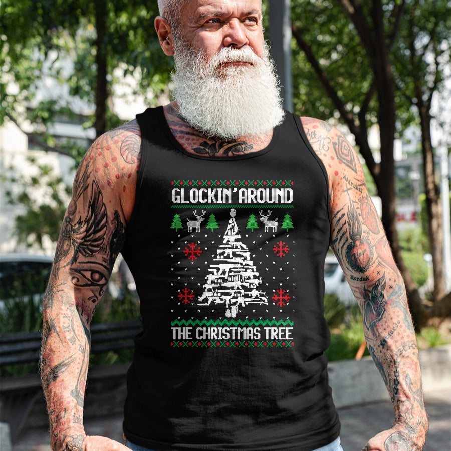 Funny Guns Ugly Christmas Sweaters for Gun Lovers Men Women T-Shirt - Christmas Unisex T-Shirt/Hoodie/Sweatshirt - NGHL00