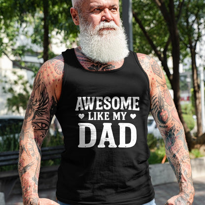 Awesome Like My Dad Shirt Kids Daughter Dad and Son Matching T-Shirt - Gift From Dad Unisex T-Shirt/Hoodie - NGHL00 (SKUT-2310EMAILDS-02)