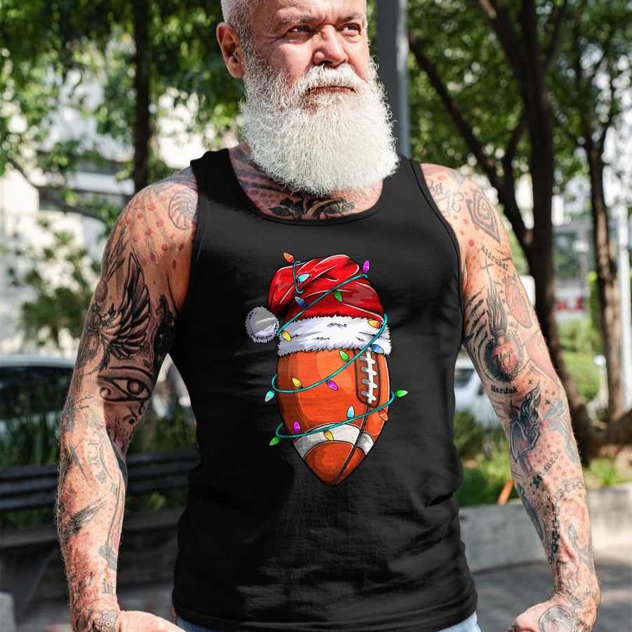 Santa Sports Design For Men Boys Christmas Football Player T-Shirt - Christmas Unisex T-Shirt/Hoodie/Sweatshirt - NGHL00