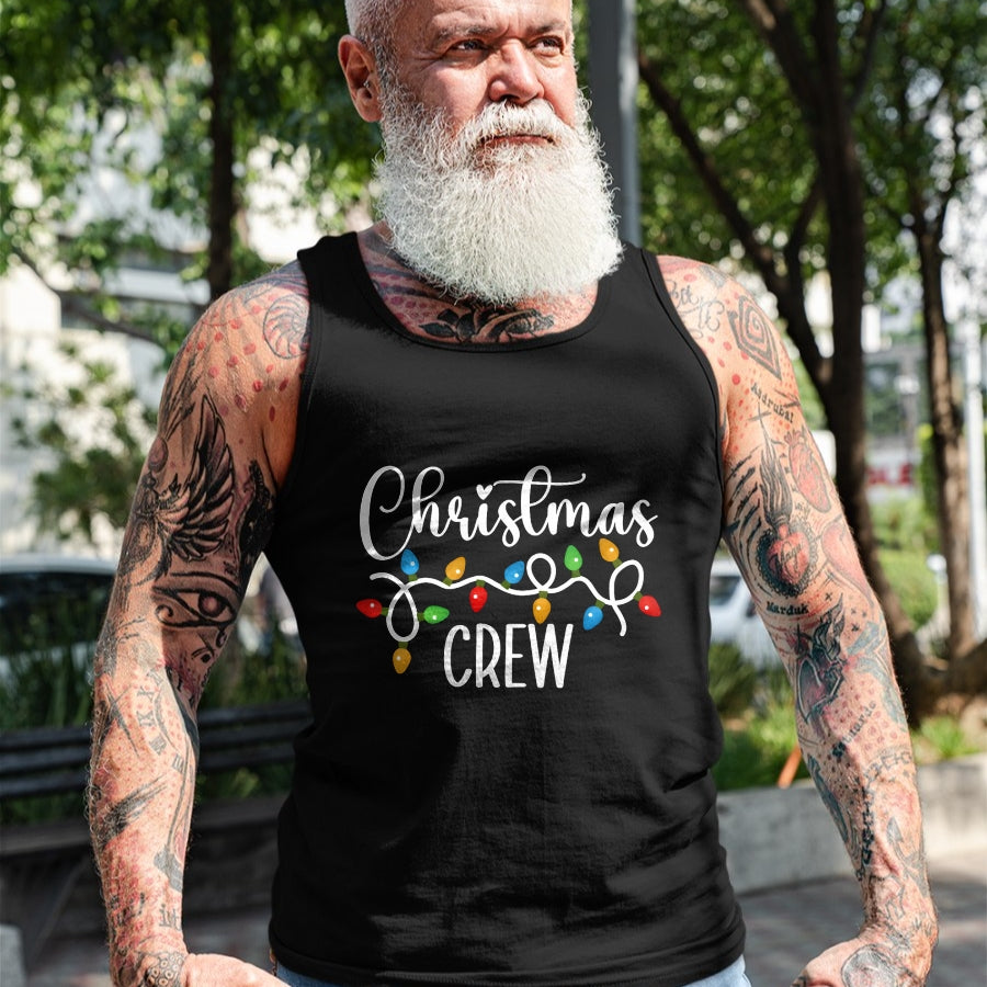 Christmas Crew Xmas Lights Family Matching Pajamas Holiday T-Shirt - Christmas Unisex T-Shirt/Hoodie/Sweatshirt - NGHL00