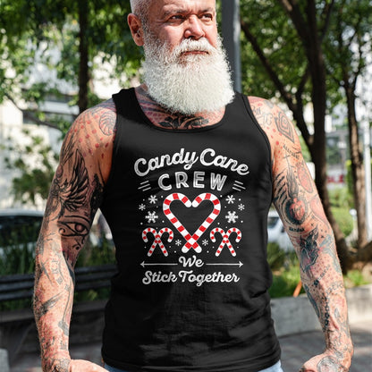 Christmas Candy Cane Heart Holiday Family Matching Pajama PJ T-Shirt - Christmas Unisex T-Shirt/Hoodie/Sweatshirt - NGHL00