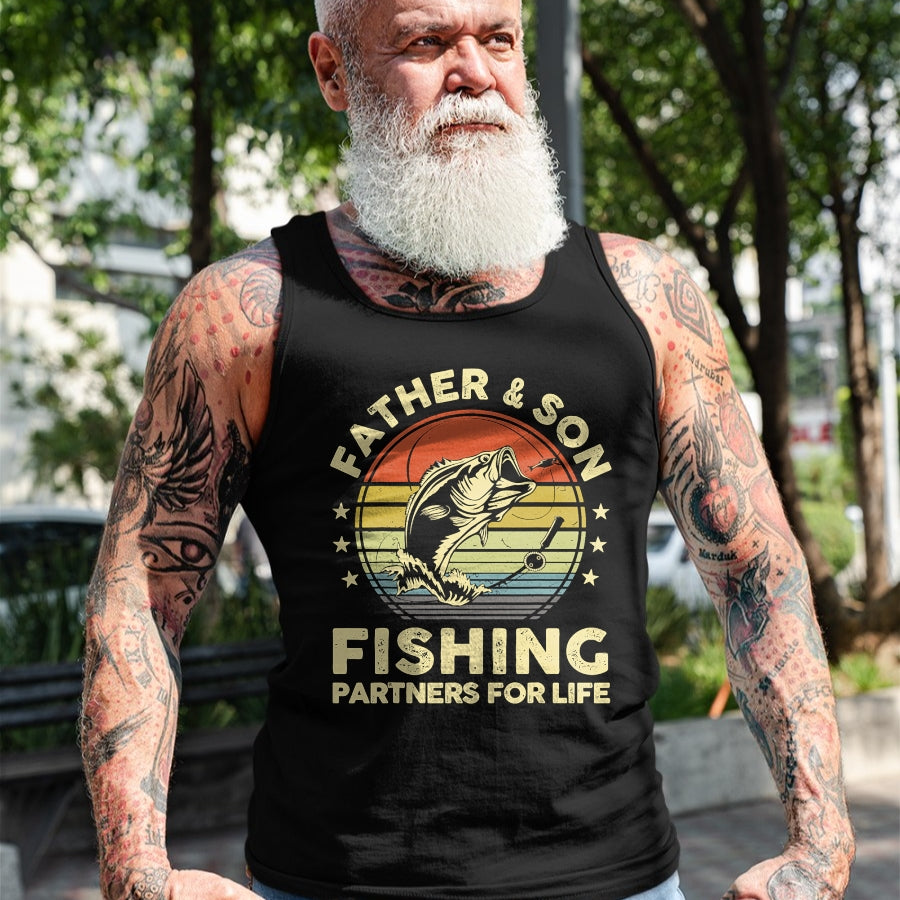 Father Son Matching Fishing Funny Bass Fish Dad Graphic T-Shirt - Gift From Dad Unisex T-Shirt/Hoodie - NGHL00 (SKUT-2310EMAILDS-27)