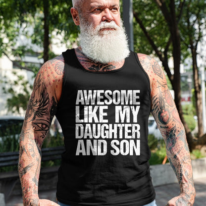 Awesome Like My Daughter And Son Mothers Fathers Day Mom Dad T-Shirt - Gift From Dad Unisex T-Shirt/Hoodie - NGHL00 (SKUT-2310EMAILDS-04)