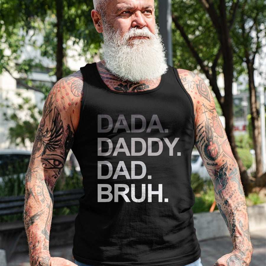 Dada Daddy Dad Bruh Funny Husband Dad Father's Day Mens T-Shirt - Gift From Dad Unisex T-Shirt/Hoodie - NGHL00 (SKUT-2310EMAILDS-13)