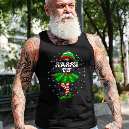 Xmas Family Matching Women Girls Mom The Sassy Elf Christmas T-Shirt - Christmas Unisex T-Shirt/Hoodie/Sweatshirt - NGHL00