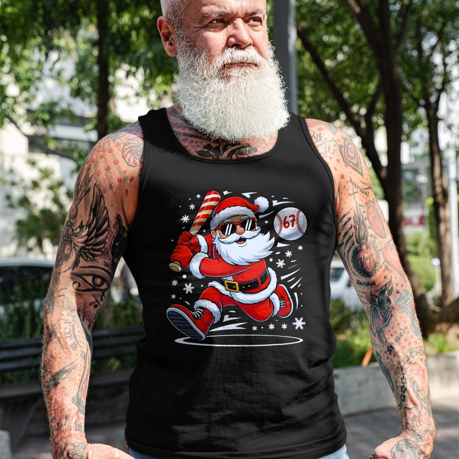 Funny Baseball Santa 67 Christmas Xmas Pajamas Boys T-Shirt - Christmas Unisex T-Shirt/Hoodie/Sweatshirt - NGHL00