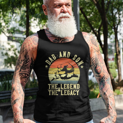 Dad and Son The Legend And The Legacy Gifts Dad T-Shirt - Gift From Dad Unisex T-Shirt/Hoodie - NGHL00 (SKUT-2310EMAILDS-09)