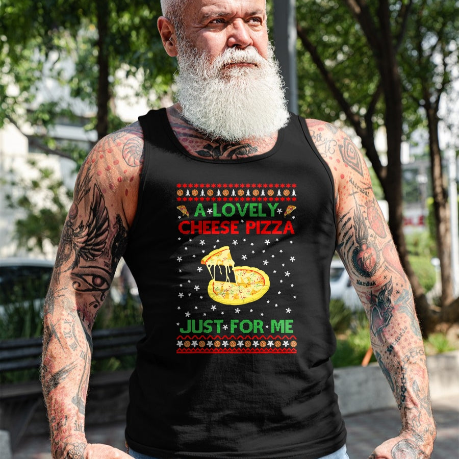 A Lovely Cheese Pizza Shirt Alone Funny Kevin X-Mas Home T-Shirt - Christmas Unisex T-Shirt/Hoodie/Sweatshirt - NGHL00