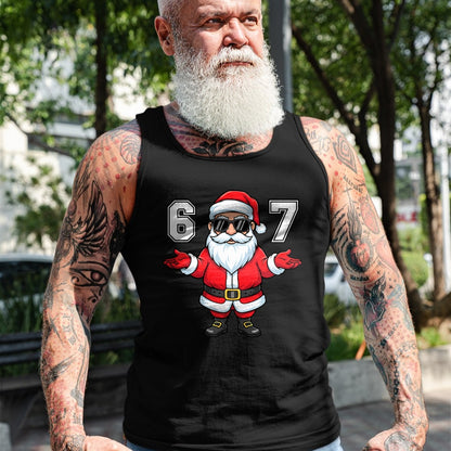 67 Meme Six Seven 6 7 Funny Santa Matching Xmas 67 Christmas T-Shirt - Christmas Unisex T-Shirt/Hoodie/Sweatshirt - NGHL00