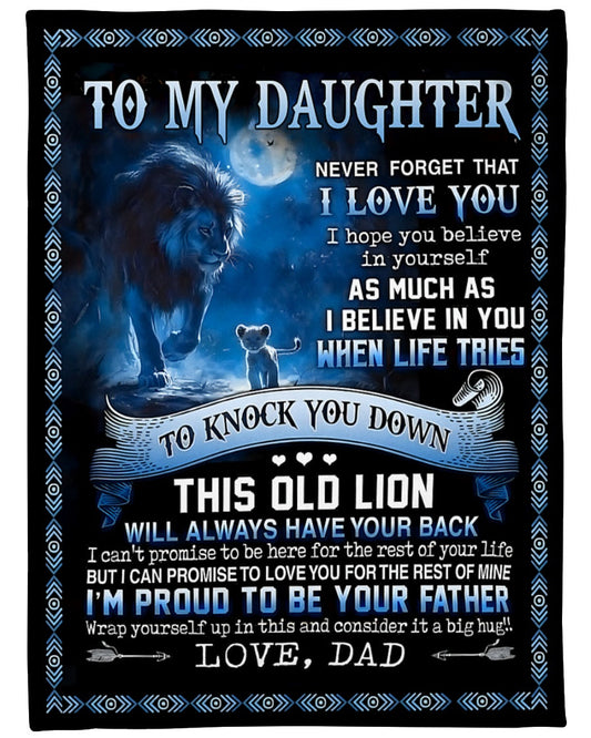 Special Gift for Your Daughter - From Dad Blanket (SKUB12-66)
