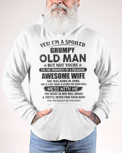 Awesome wife April - Perfect gift for your husband - NGHL04 (SKU96-68-04)