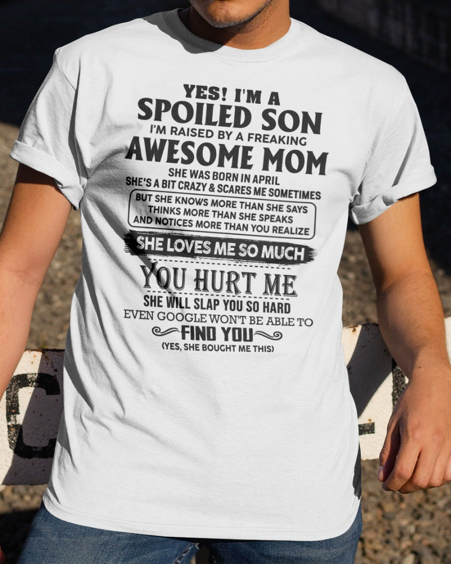 April - Awesome Mom - Perfect Gift For Son From Mom - NGHL04 (SKU-SPW-04)