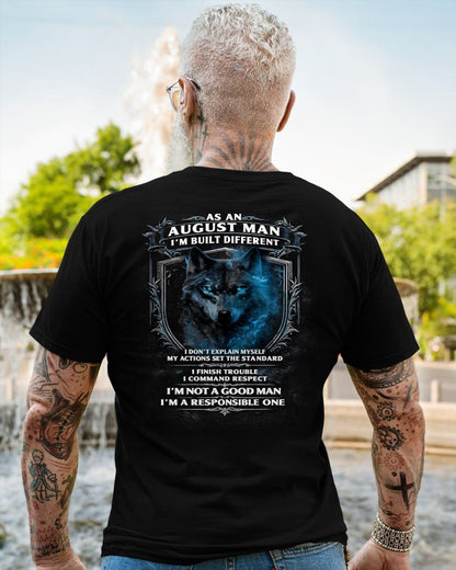 AUGUST - BUILT DIFFERENT - BIRTHDAY T-SHIRT FOR MEN - NGHL08 (SKU12-301-08)