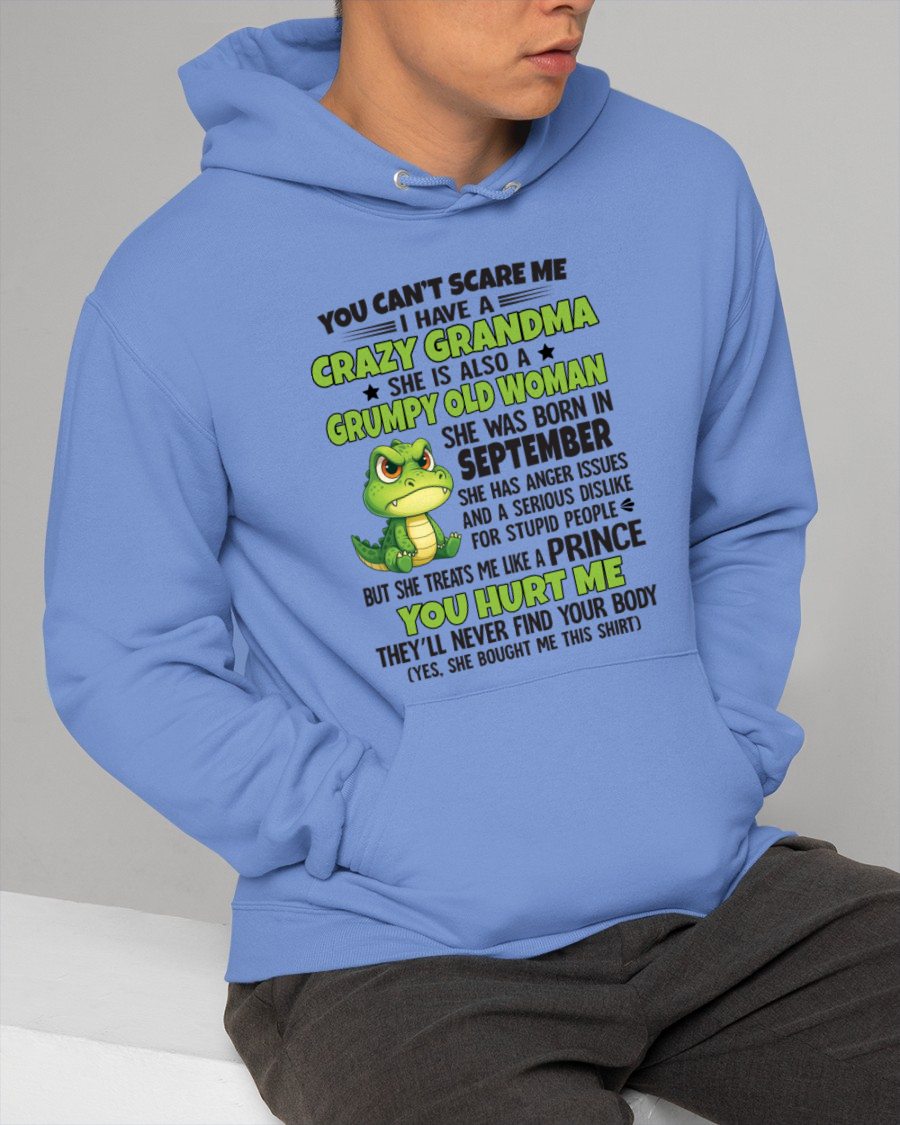SEPTEMBER - YOU CAN'T SCARE ME - FOR GRANDSON - GIFT FROM GRANDMA - NGHL09 (SKU09-85-09)