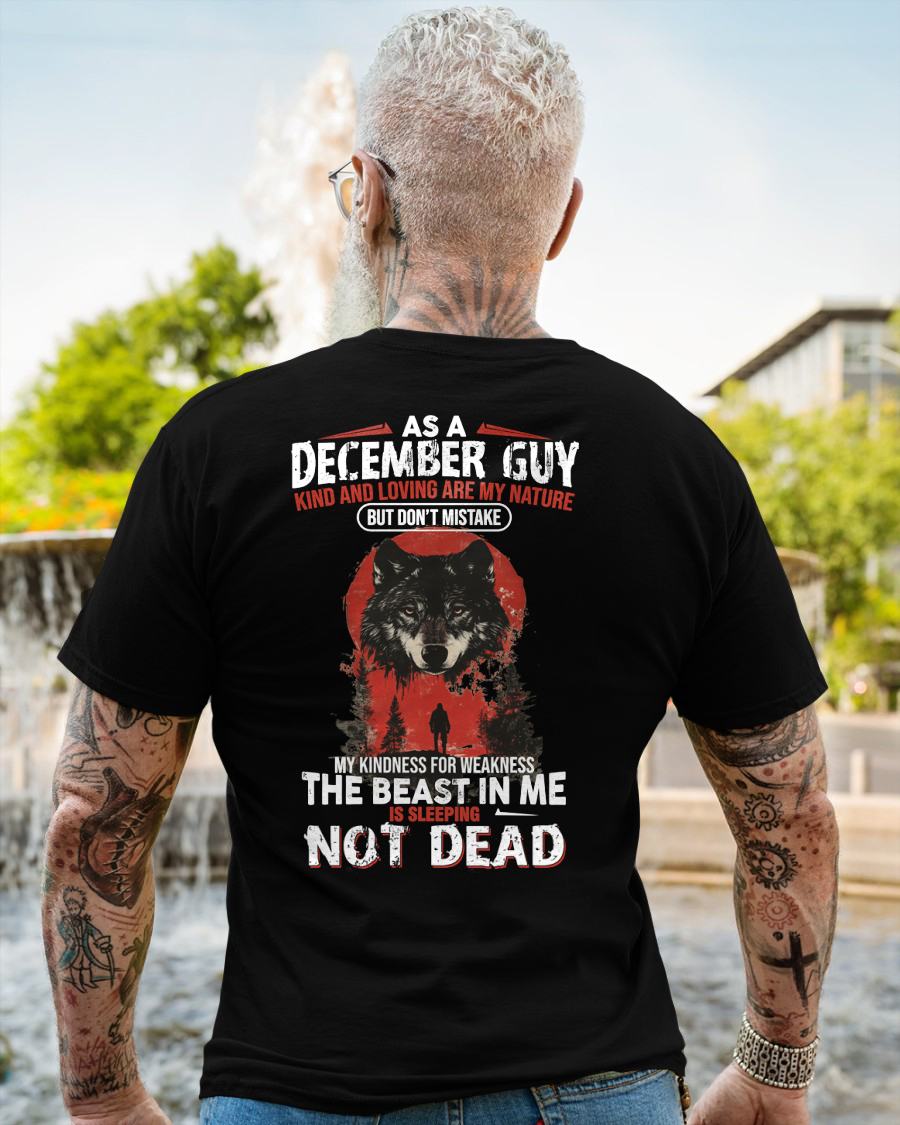 DECEMBER - KIND AND LOVING ARE MY NATURE - BIRTHDAY T-SHIRT FOR MEN - NGHL12 (SKU26T-01-17-12)
