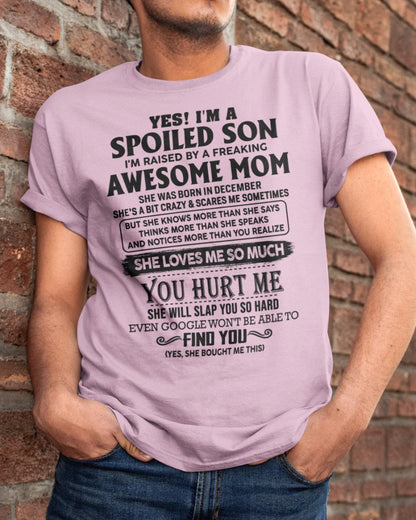 December - Awesome Mom - Perfect gift for your son from Mom - NGHL12 (SKU-SPW-12)