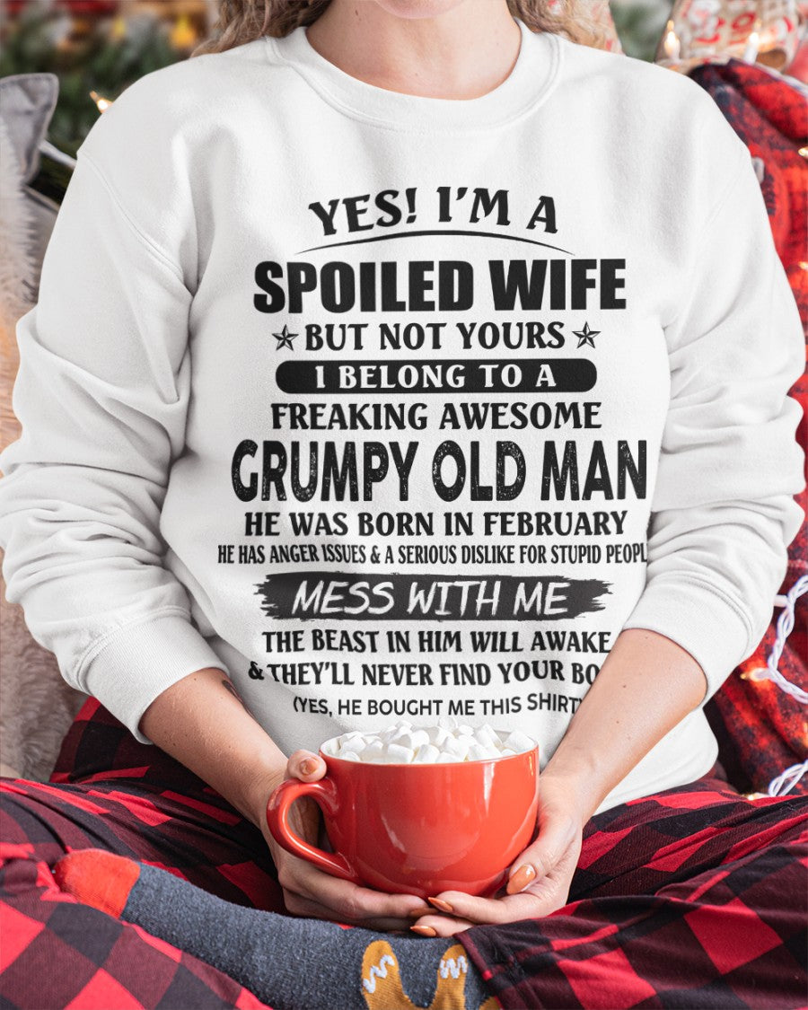 Grumpy Old Man February – Perfect gift for wife From Husband – NGHL02 (SKU08-63-02)