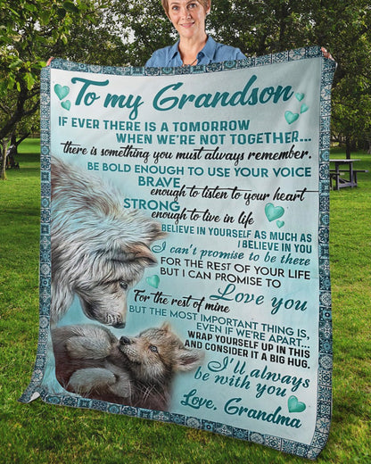 To My Grandson Blanket From Grandma (SKUB06-109)