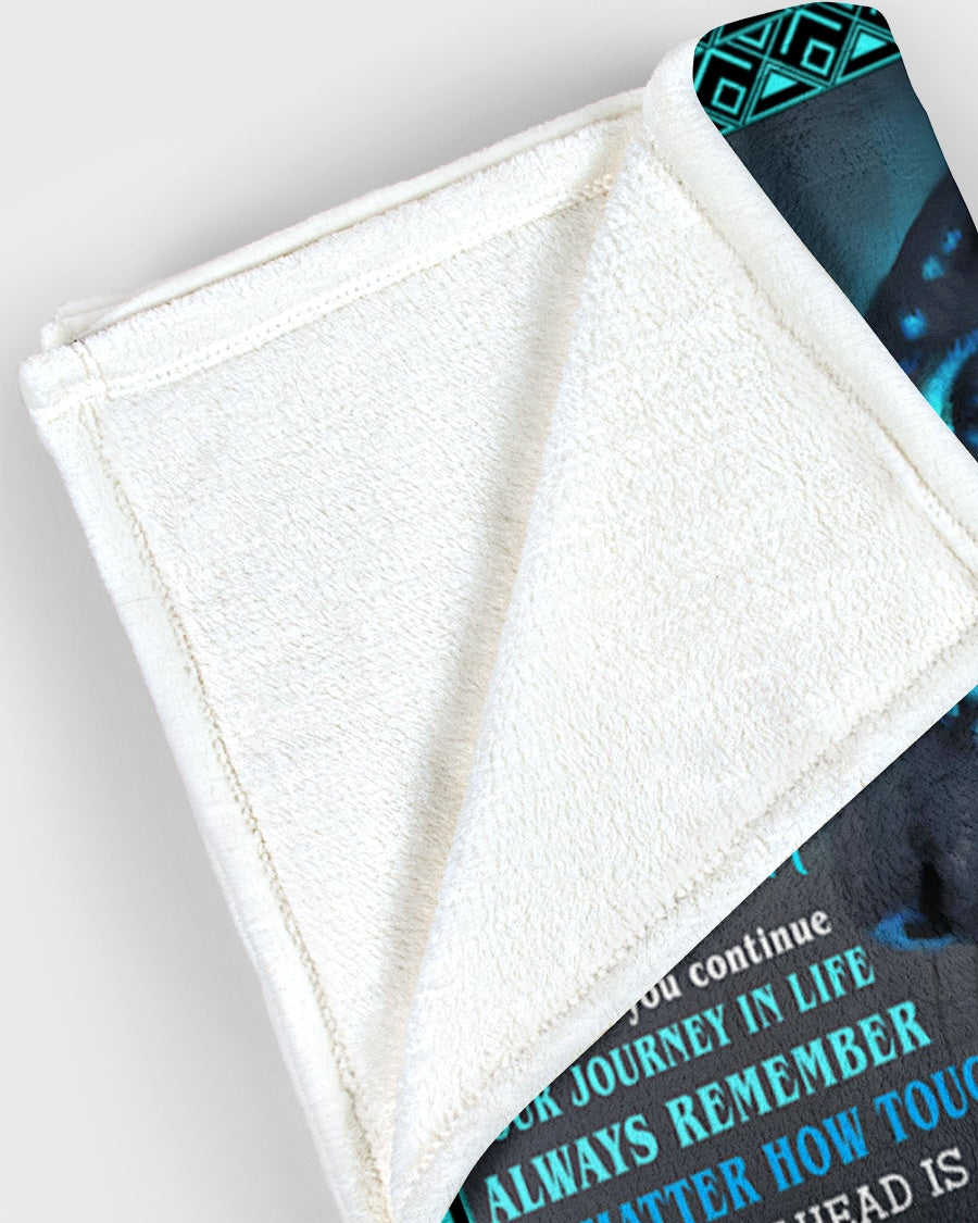 To my son - Gift for son Fleece Blanket From Mom