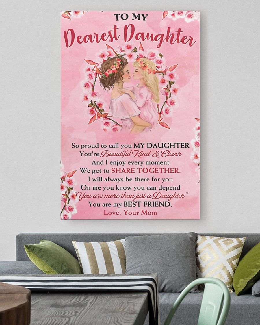 TO MY DAUGHTER FROM MOM CANVAS