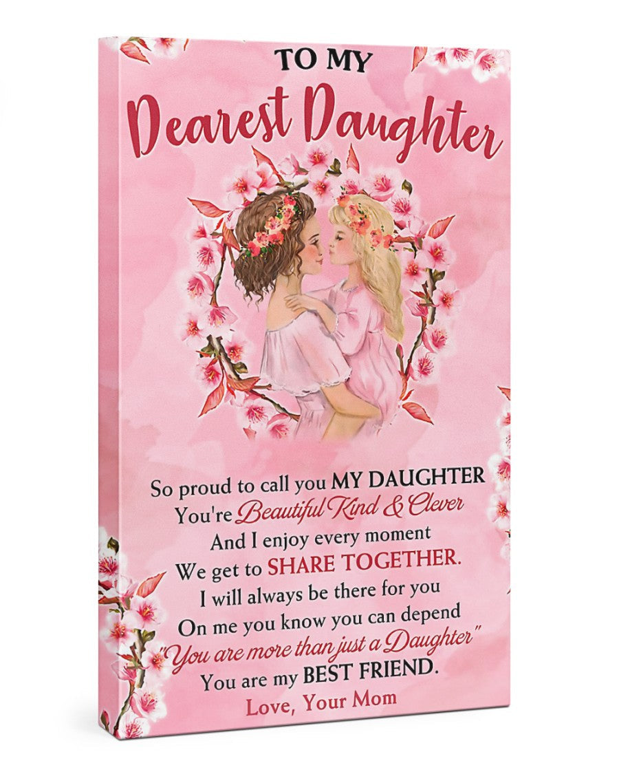 TO MY DAUGHTER FROM MOM CANVAS