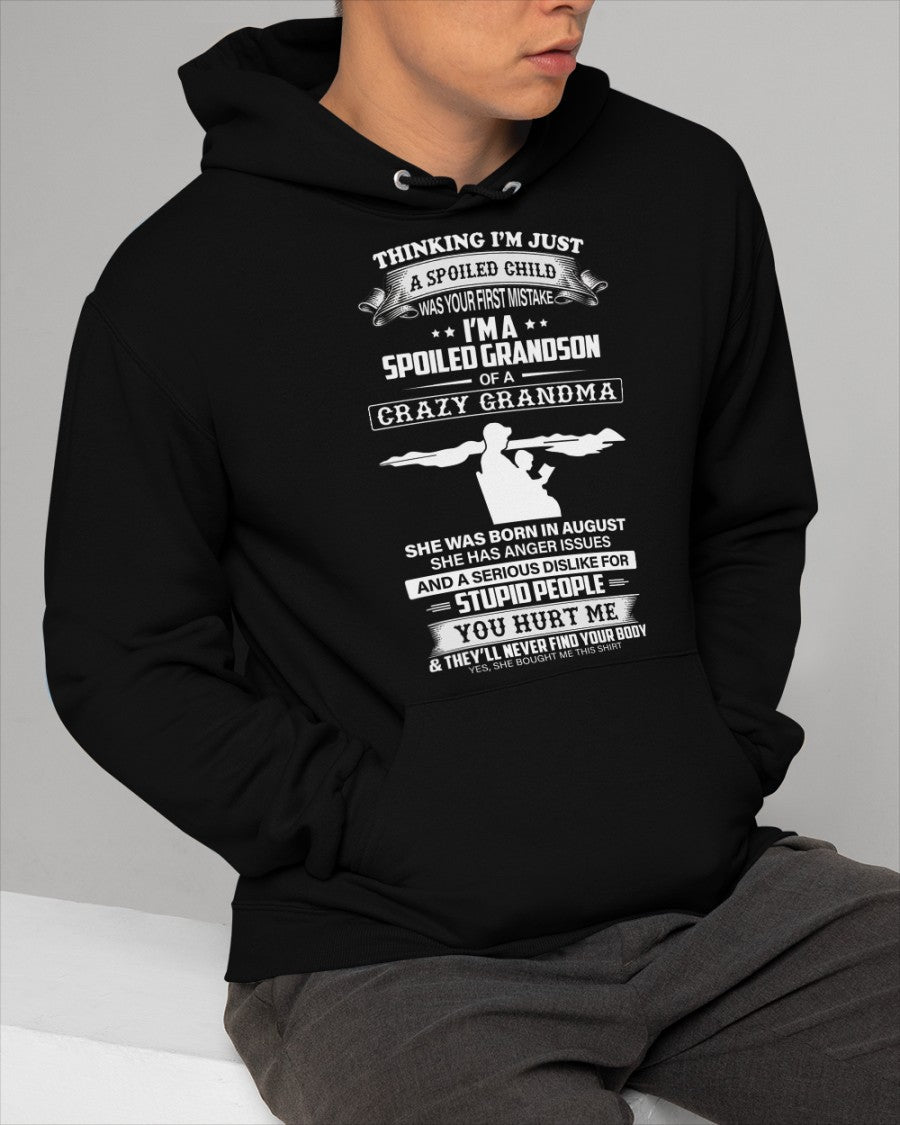 Spoiled by Grandma Shirt August Edition – From Grandma to Grandson NGHL08 (SKU-GMS2-08)
