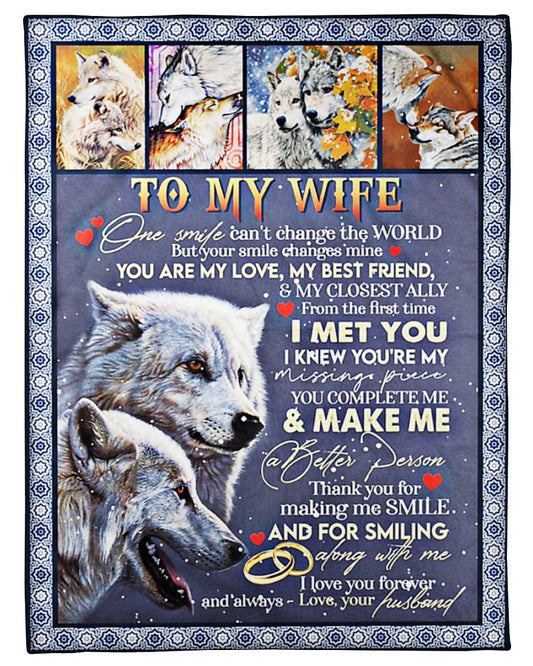 To My Wife - Special gift for your wife - blanket