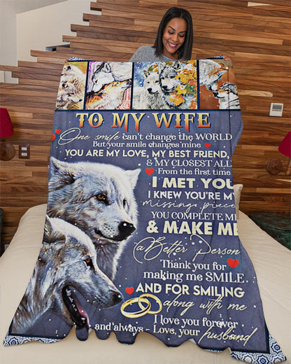 To My Wife - Special gift for your wife - blanket