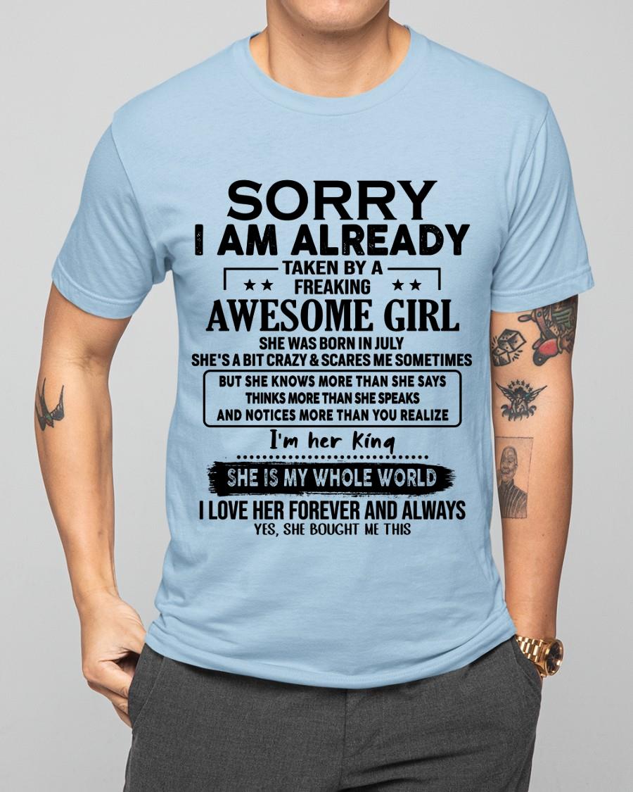 July - Awesome Girl born in July - Special gift for your boyfriend - From Wife NGHL07 (SKU.AT16)