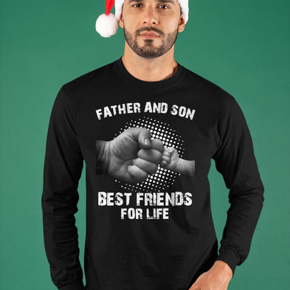 Father Son Best Friends for Life Fist Bump Matching T-Shirts T-Shirt - Gift From Dad Unisex T-Shirt/Hoodie - NGHL00 (SKUT-2310EMAILDS-25)