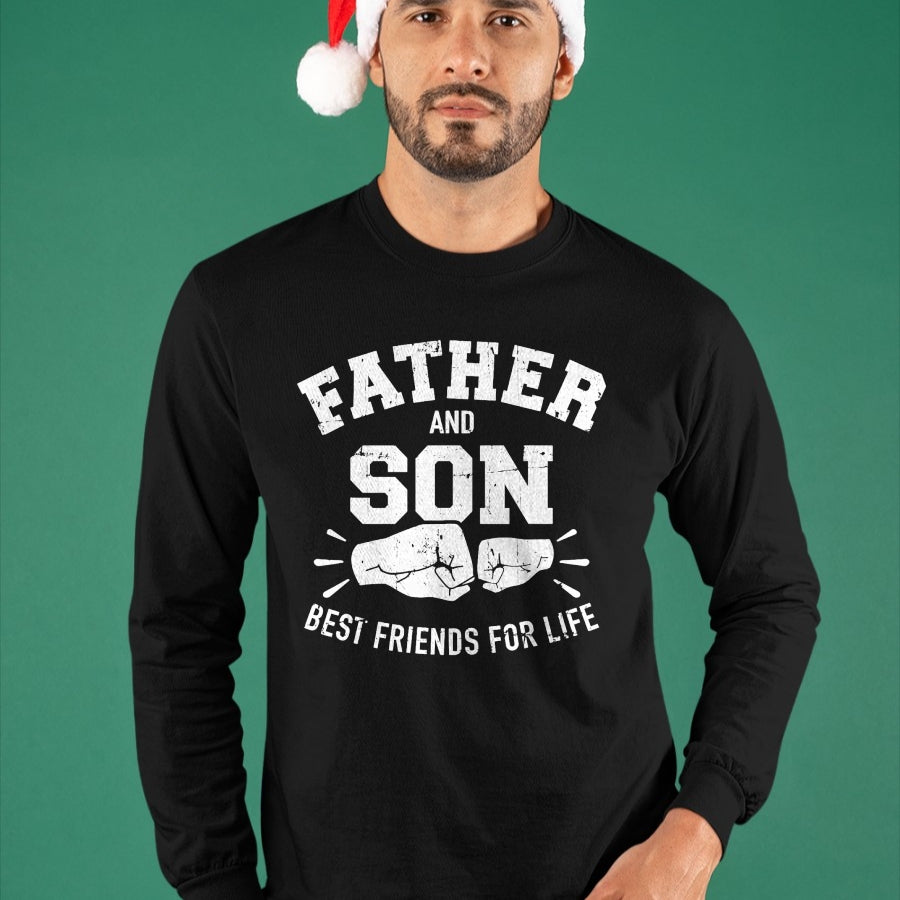 Father and son best friends for life T-Shirt - Gift From Dad Unisex T-Shirt/Hoodie - NGHL00 (SKUT-2310EMAILDS-22)