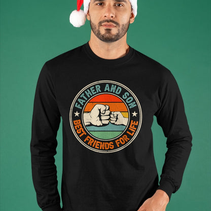 Father And Son Best Friends For Life Matching Father's Day T-Shirt - Gift From Dad Unisex T-Shirt/Hoodie - NGHL00 (SKUT-2310EMAILDS-21)
