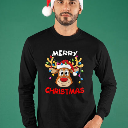Merry Christmas Reindeer Xmas Family Men Women T-Shirt - Christmas Unisex T-Shirt/Hoodie/Sweatshirt - NGHL00