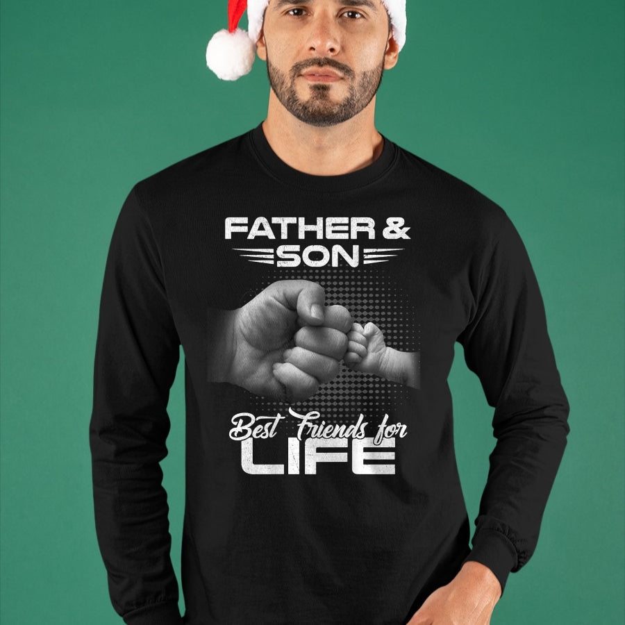 Father & Son Best Friends For Life Matching Father's Day T-Shirt - Gift From Dad Unisex T-Shirt/Hoodie - NGHL00 (SKUT-2310EMAILDS-19)